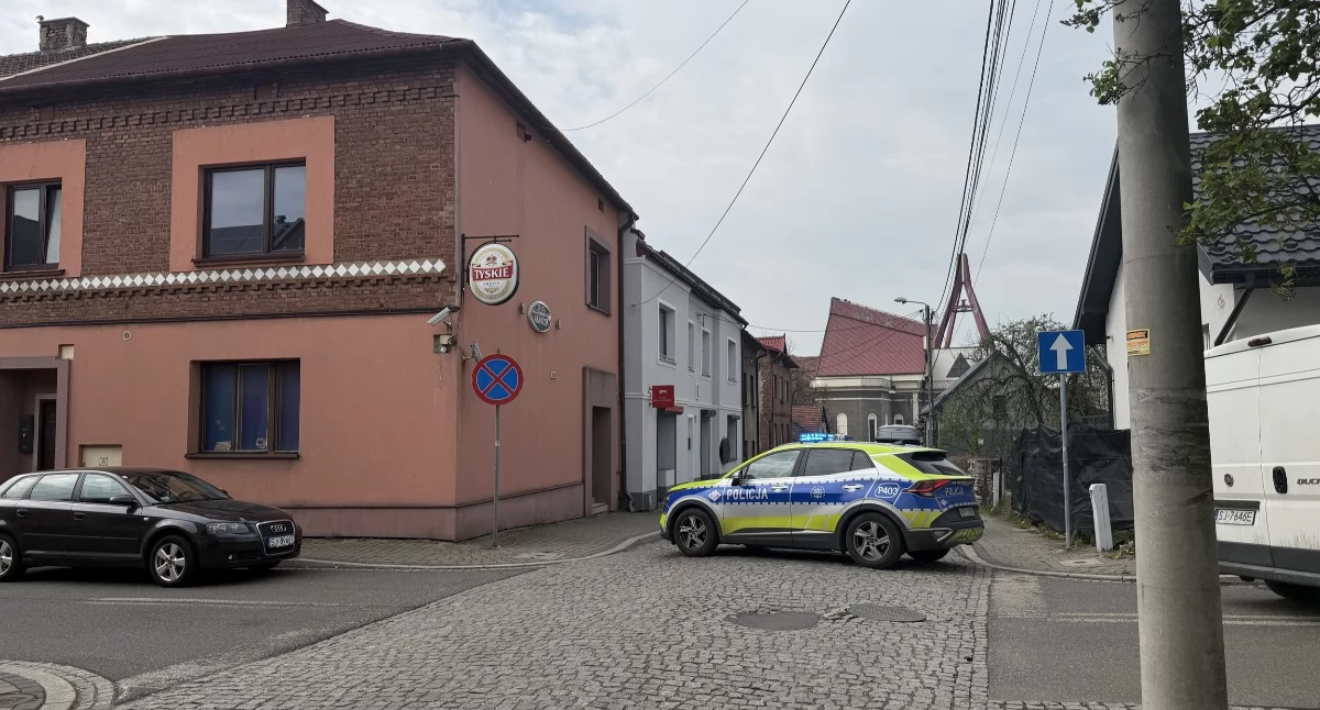 Zablokowana ulica św. Barbary w Jaworznie