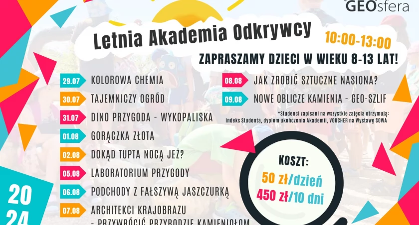 GEOsfera zaprasza do Letniej Akademii Odkrywcy   