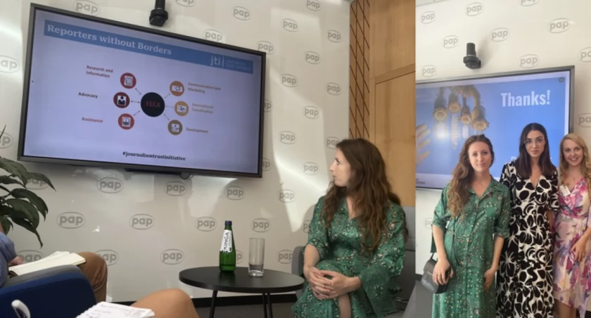 Warsztaty Journalism Trust Initiative organizowane przez Reporterów bez Granic