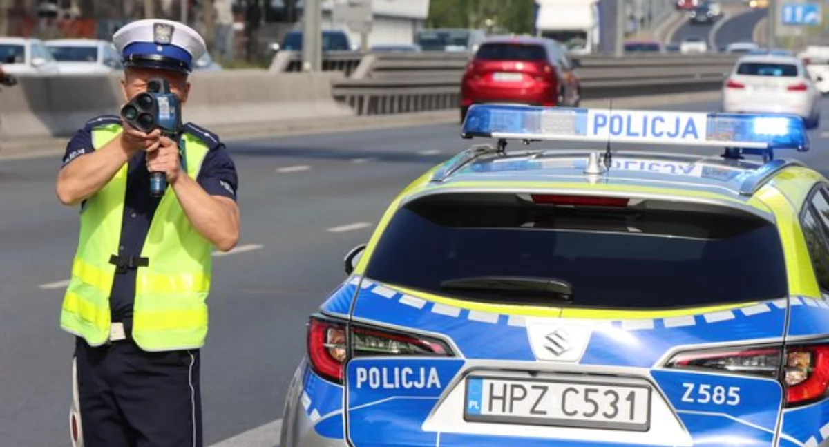 Komunikaty Policja, Krajowe policyjne działania Prędkość - zdjęcie, fotografia
