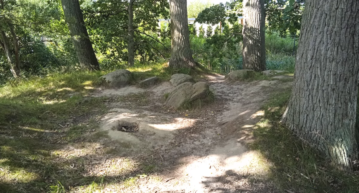 Pozostałości grodziska w Mielnie (fot. J. Sawiak)