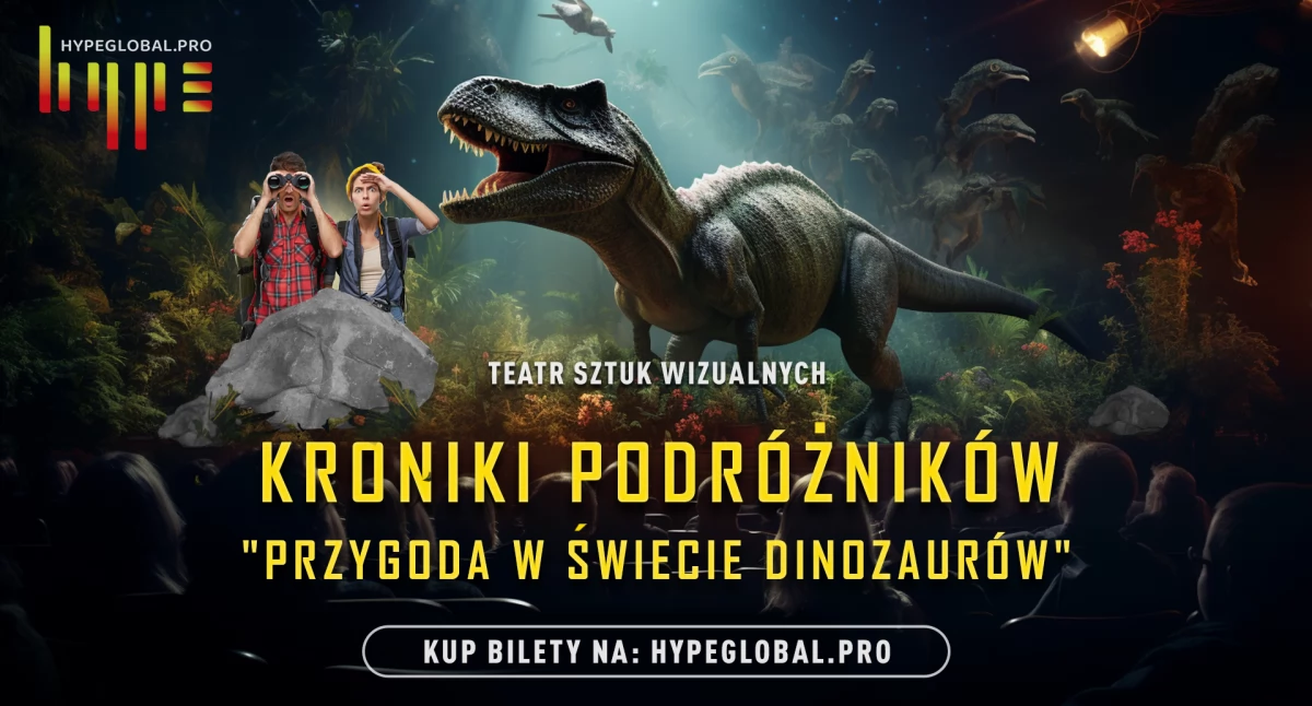 Rozrywka, Kroniki Podróżników przygoda świecie dinozaurów interaktywny spektakl dzieci efektem listopadzie Jaworznie - zdjęcie, fotografia