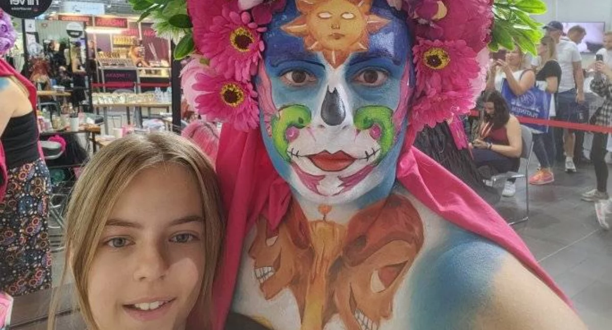 Ludzie, Aleksandra Mazgaj Mistrzostwach Polski Facepaintingu internetowe głosowanie - zdjęcie, fotografia