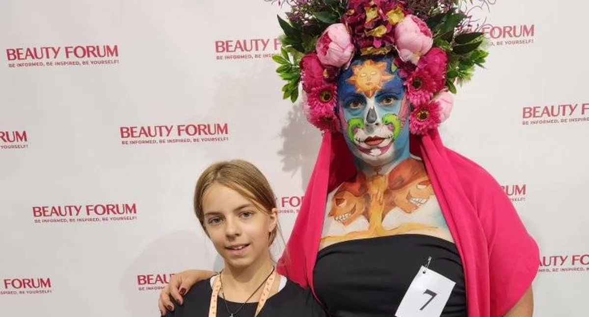 Ludzie, Aleksandra Mazgaj Mistrzostwach Polski Facepaintingu - zdjęcie, fotografia
