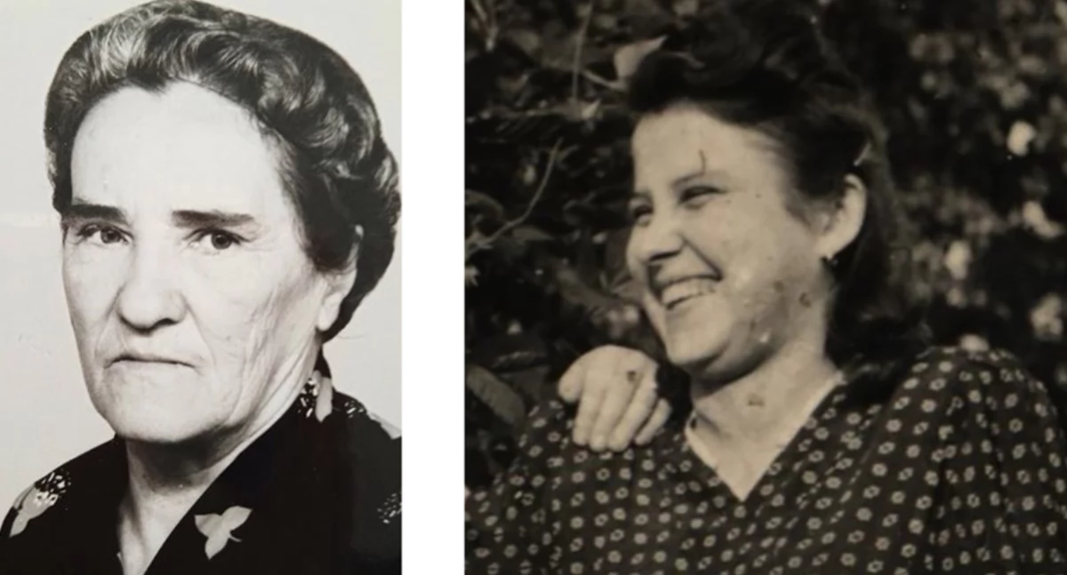 Katarzyna Sawiak (zbiory prywatne) i Maria Dziadek – lata 60. XX wieku (ze zbiorów autora)