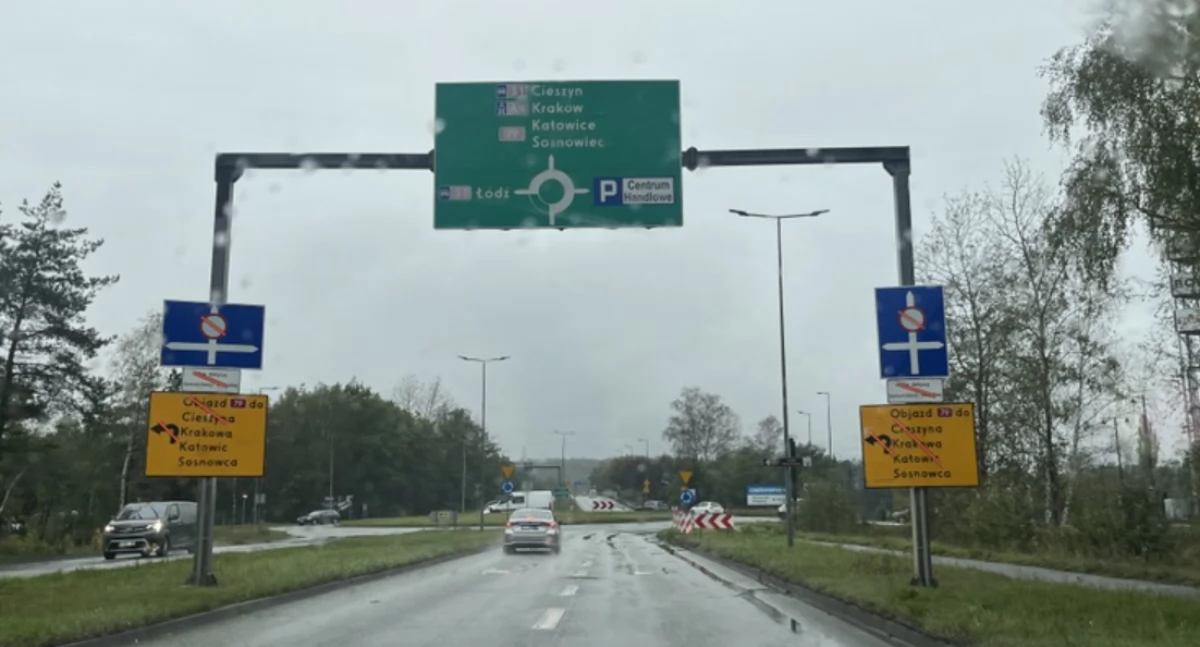 Zamknięcie ulicy Orląt Lwowskich w Sosnowcu