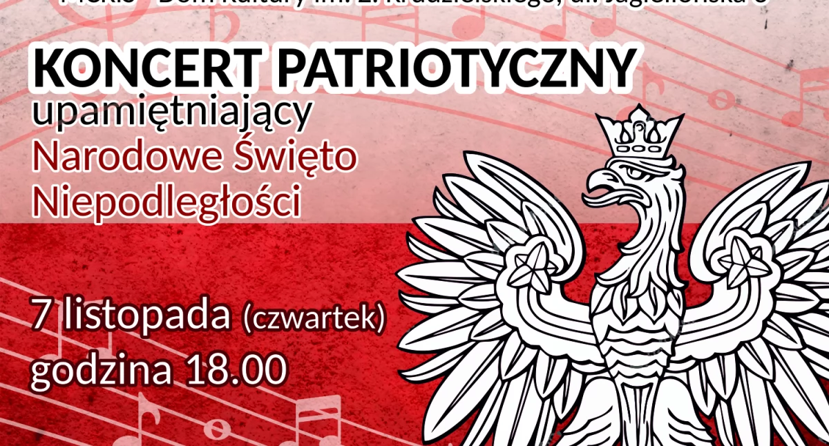 Życie miasta, Koncert patriotyczny szczakowskim kultury - zdjęcie, fotografia