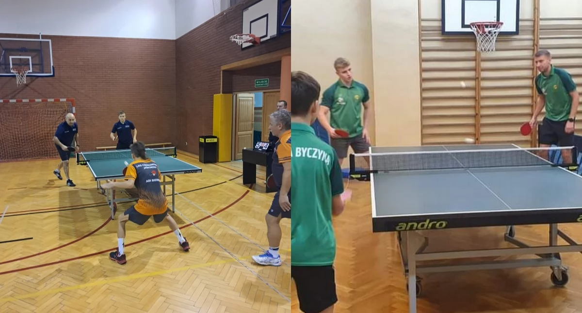 Sporty inne, Zmagania drużyn sekcji tenisa stołowego Wyniki ostatnich meczów - zdjęcie, fotografia