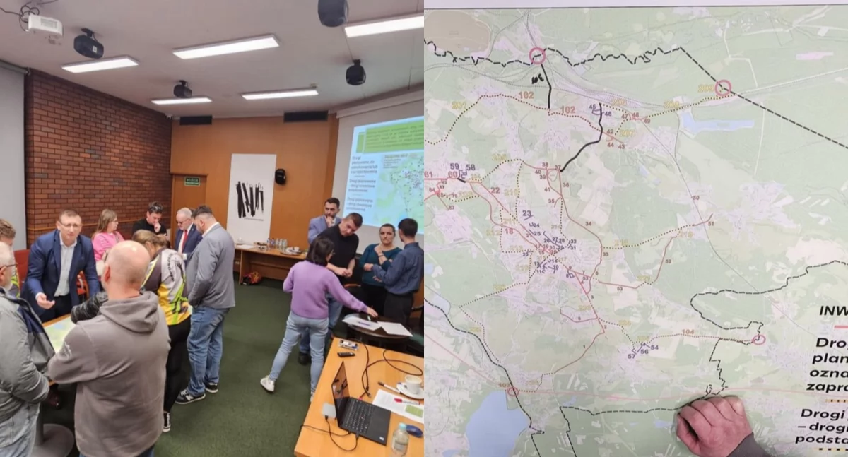 Spotkanie z mieszkańcami dotyczące sieci tras rowerowych w Jaworzanie. Fot. Niepokonani Jaworzno 