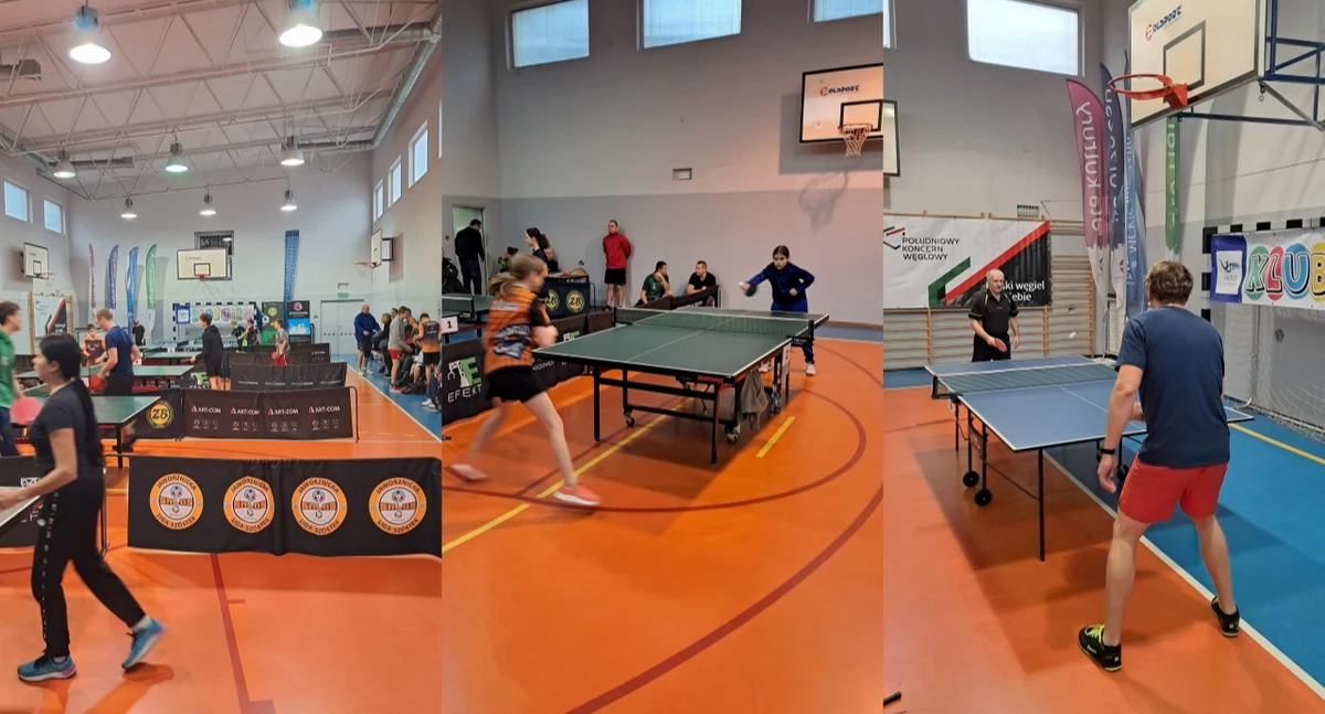 II edycja XXIII Grand Prix Miasta Jaworzna w tenisie stołowym. Fot. Tenis stołowy Jaworzno