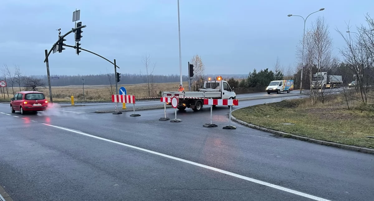 Utrudnienia w ruchu. Fot. Miejski Zarząd Dróg i Mostów w Jaworznie
