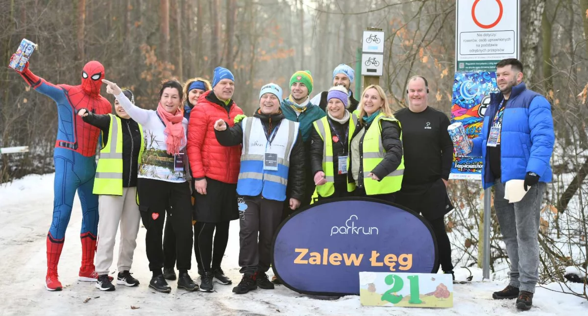 Życie miasta, Parkrun Zalew Łęg wspiera zdrowy życia WOŚP - zdjęcie, fotografia