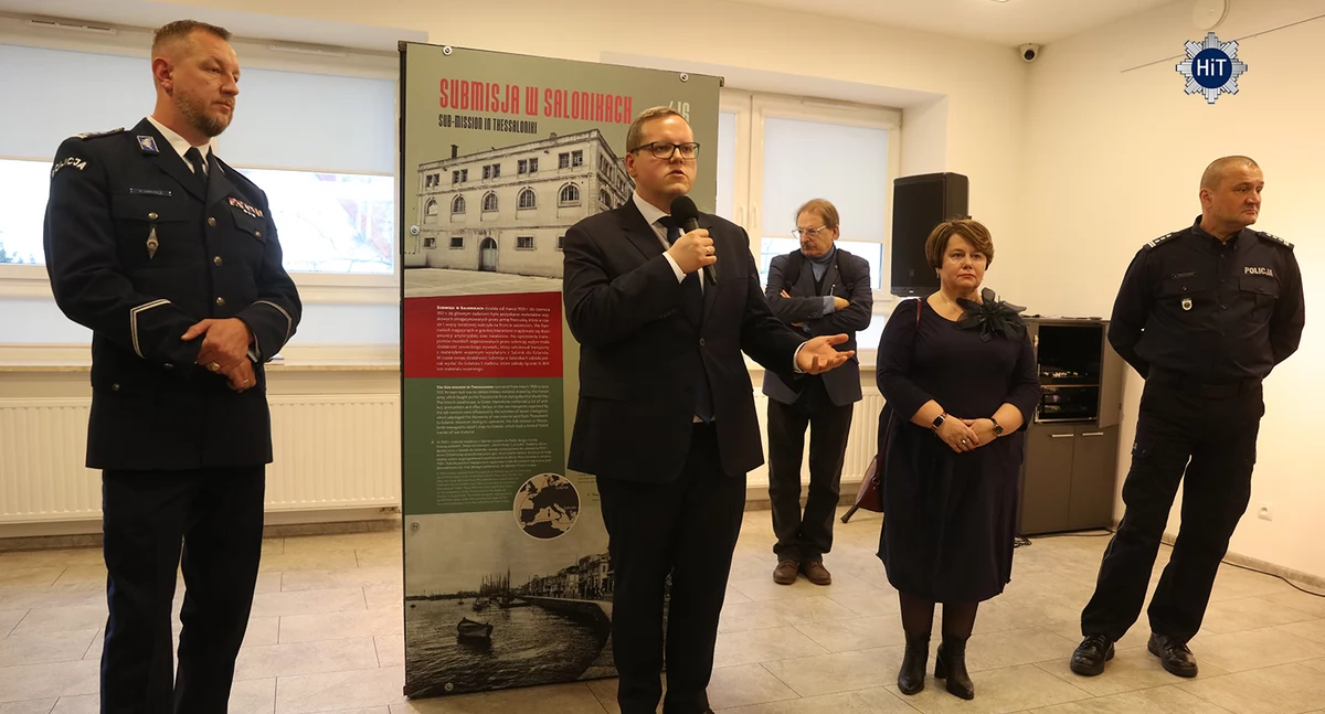 Insp. dr. Piotr Uwijała oraz Pan Adrian Rams. Fot: Komenda Główna Policji