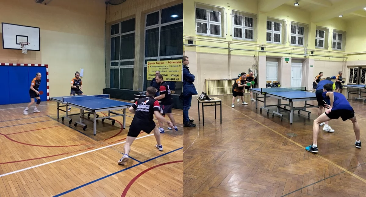 Sporty inne, remisy porażka tenisistów stołowych Jaworzna - zdjęcie, fotografia