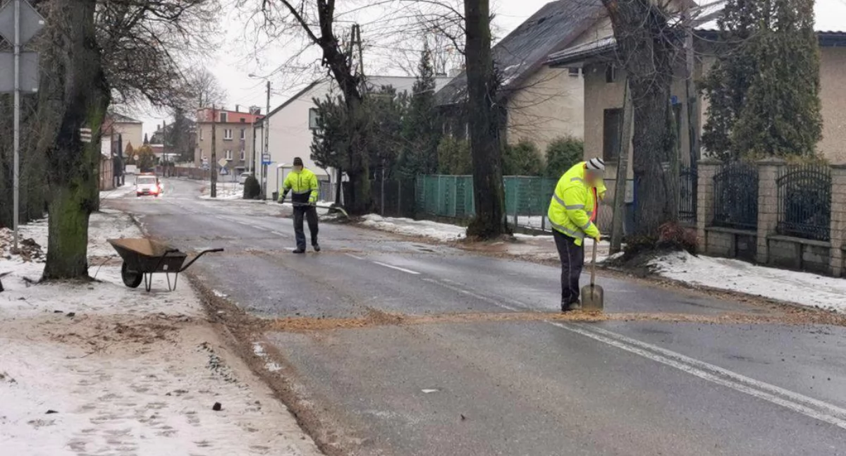 Zdjęcie z remontu ulicy w 2022 roku