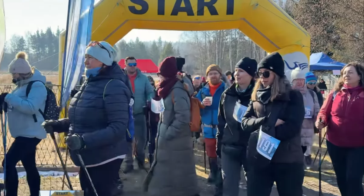 Życie miasta, Miejski Zimowy Nordic Walking Dolinie Żabnika - zdjęcie, fotografia