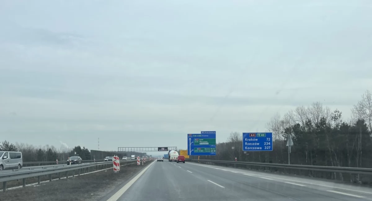 Drogi Jaworzno, Rozpoczyna remont autostradzie Kraków Katowice - zdjęcie, fotografia