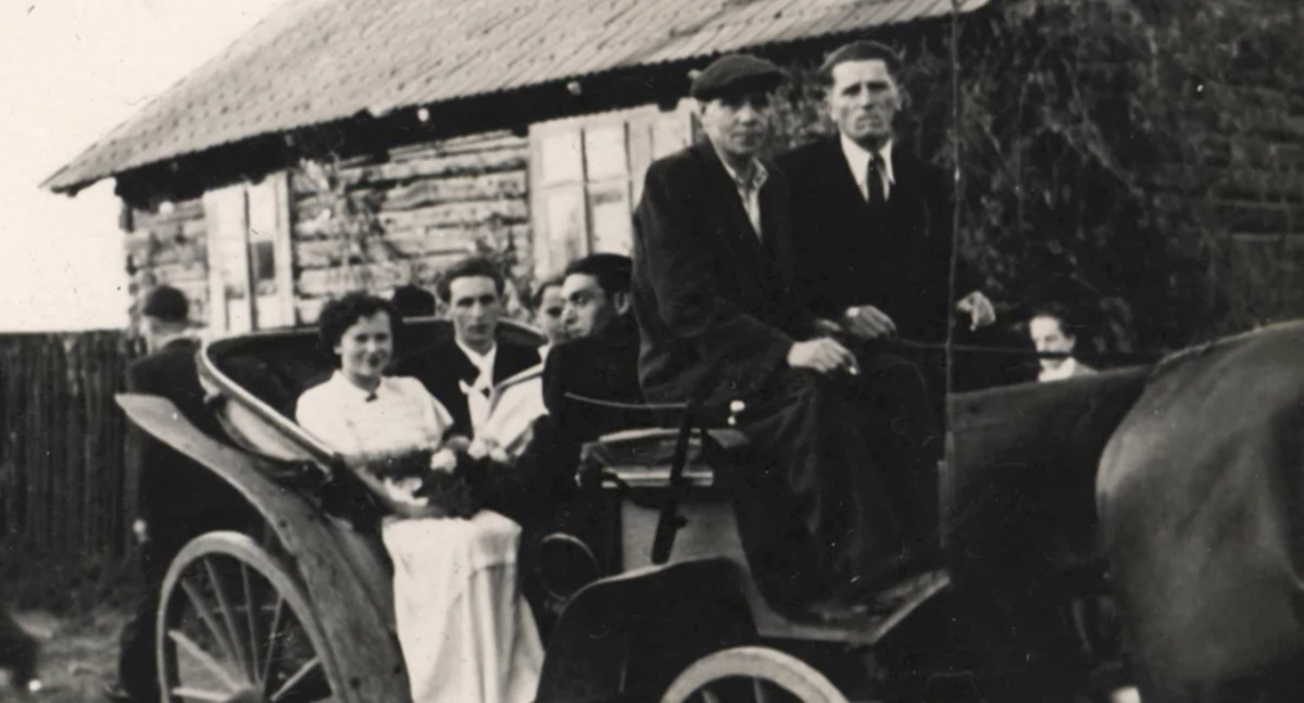 Uroczystości ślubne państwa Szyndlerów, rok1954 (ze zbiorów rodziny Piętaków)