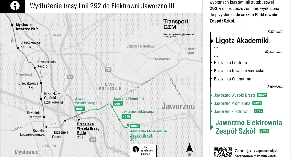 Życie miasta, linia autobusowa połączyła Jaworzno Ligotą - zdjęcie, fotografia