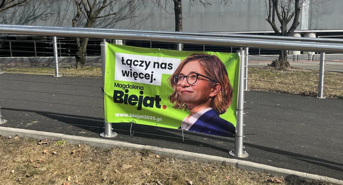 Polityka, Magdalena Biejat czwarta Jaworznie kampania wyborcza - zdjęcie, fotografia