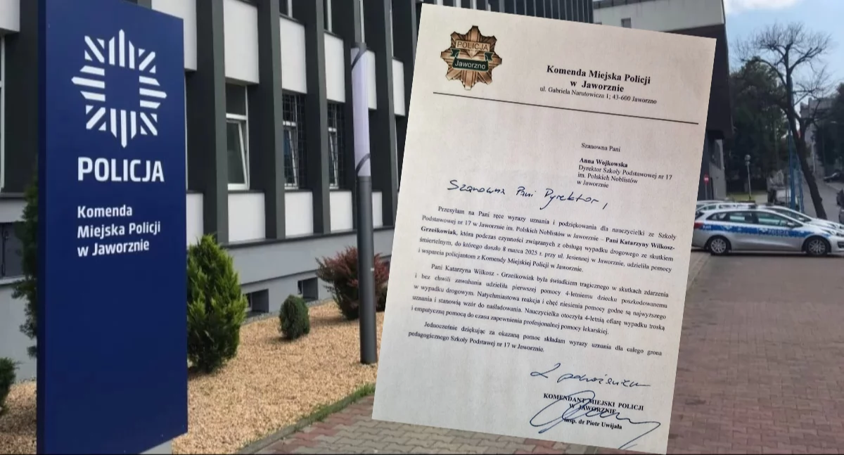 Podziękowania dla nauczycielki 