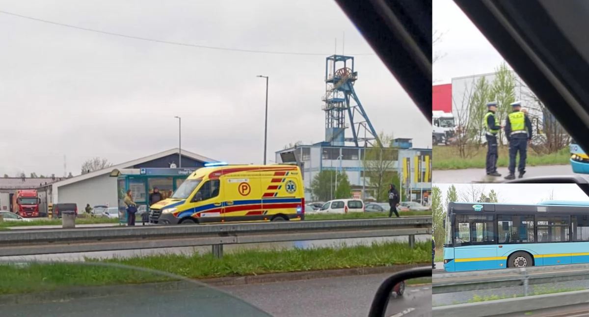 Komunikaty Policja, Starsza kobieta przytrzaśnięta drzwiami autobusu latka poważnym złamaniem - zdjęcie, fotografia
