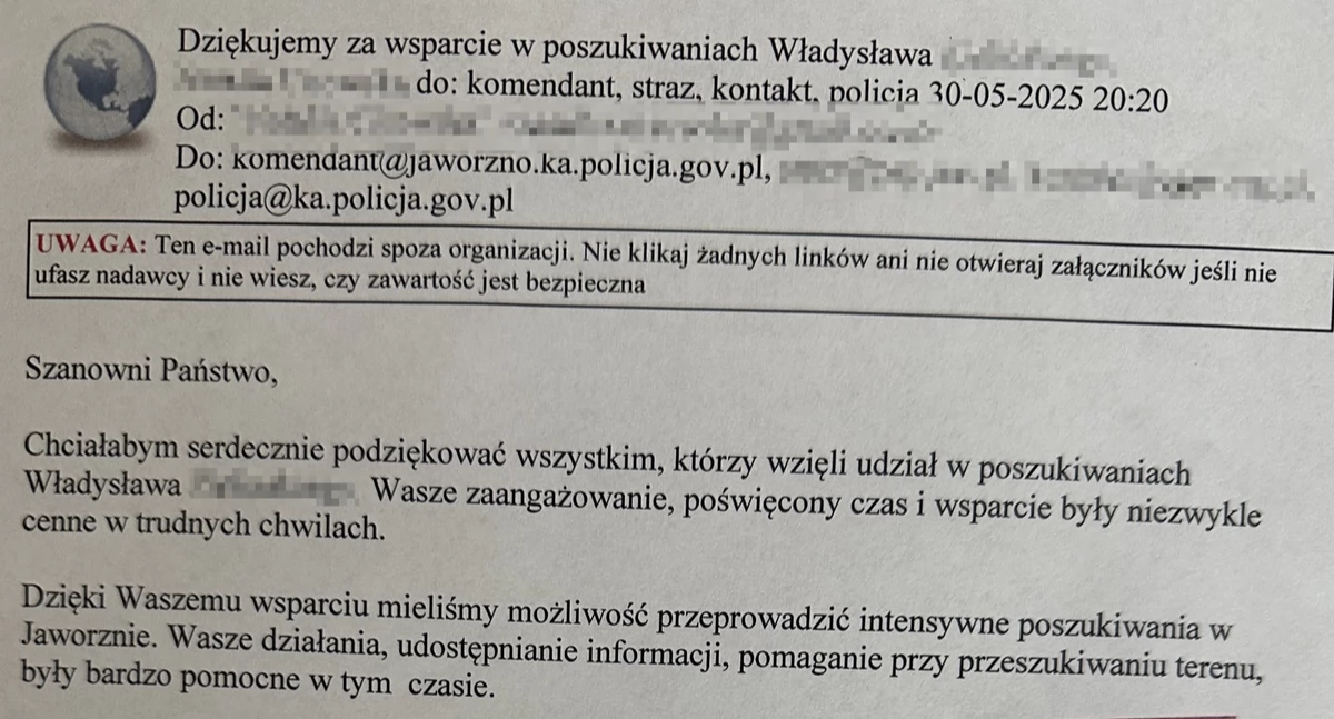 Życie miasta, Podziękowania jaworznickich policjantów skuteczne działania - zdjęcie, fotografia