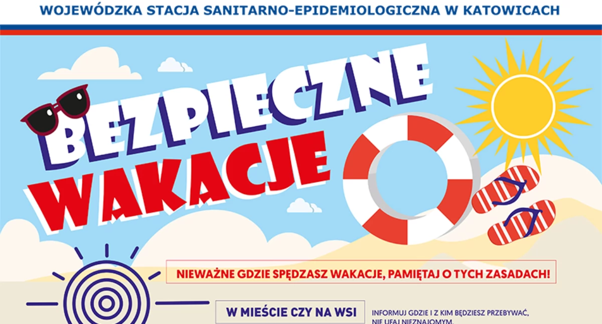 Życie miasta, Akcja „Bezpieczne Wakacje” Powiatowej Stacji Sanitarno Epidemiologicznej Jaworznie - zdjęcie, fotografia