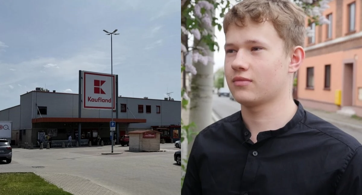 Ludzie, Zbiórka szkolnych wyprawek dzieci domów dziecka sklepach Kaufland - zdjęcie, fotografia