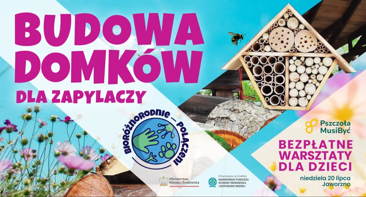 Życie miasta, Zaproszenie warsztaty budowania domków zapylaczy! - zdjęcie, fotografia