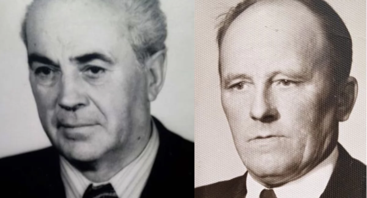 Tadeusz Dziadek (mój dziadek) (ze zbiorów atora) i Andrzej Sawiak (zbiory prywatne)