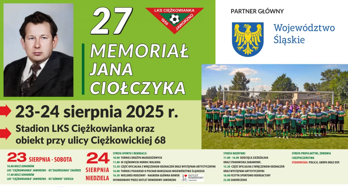 Życie miasta, Ciężkowianka Jaworzno zaprasza obchody lecia memoriał Ciołczyka - zdjęcie, fotografia