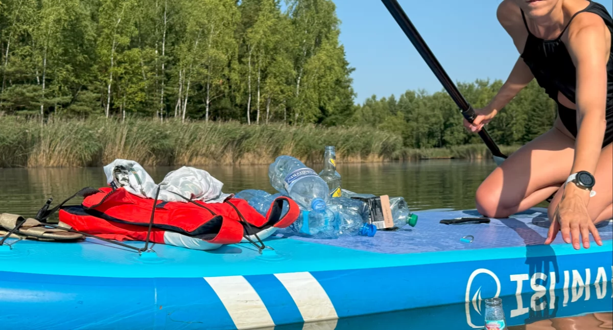 Ludzie, Poranek Sosinie Miało pływanie było sprzątanie Godna naśladowania postawa - zdjęcie, fotografia