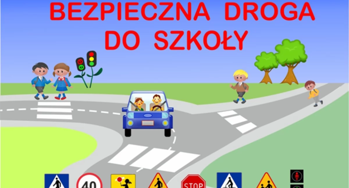 Życie miasta, Akcja Policji Bezpieczna droga szkoły - zdjęcie, fotografia