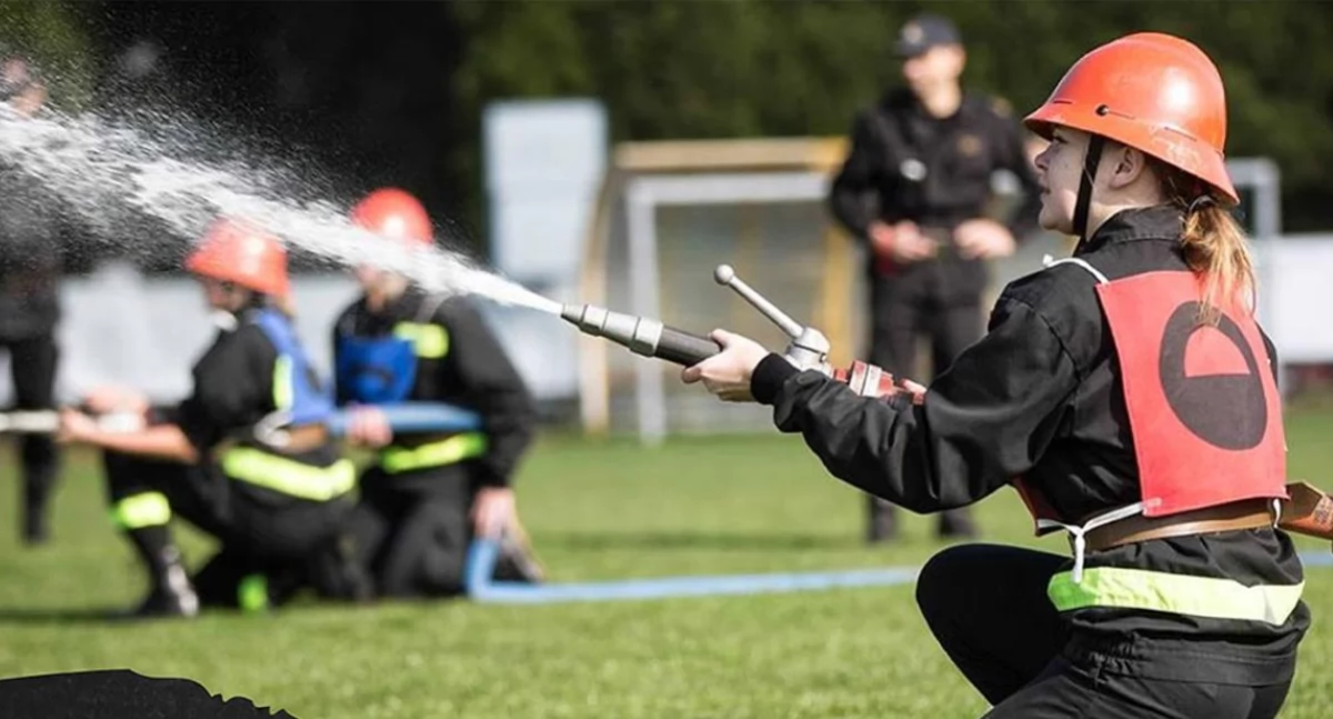 Życie miasta, Powiatowe Zawody Sportowo–Pożarnicze Jaworznie - zdjęcie, fotografia