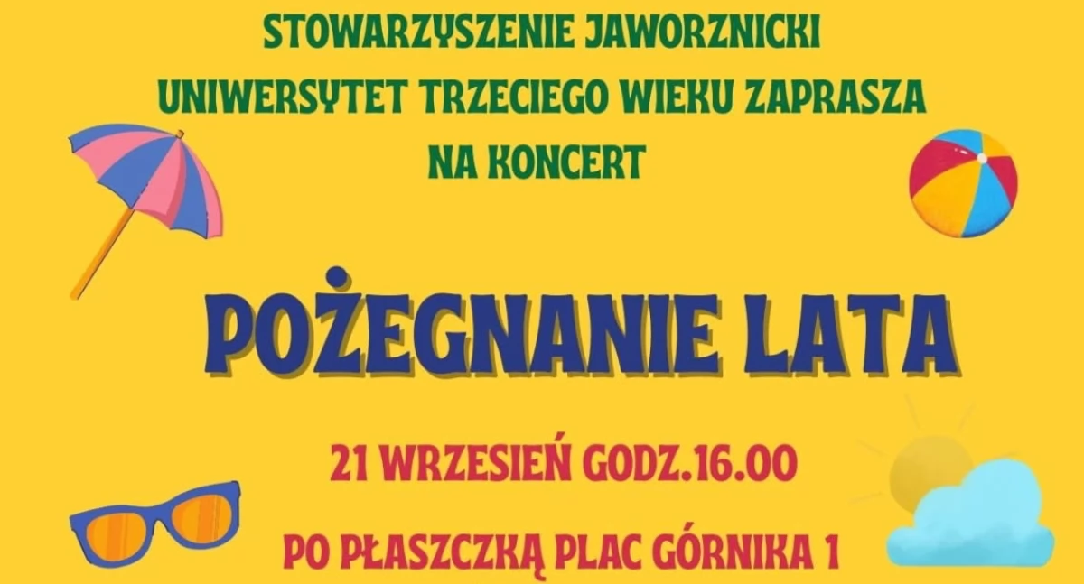 Kącik kulturalny, Jaworznicki Uniwersytet Trzeciego Wieku zaprasza koncert Pożegnanie - zdjęcie, fotografia