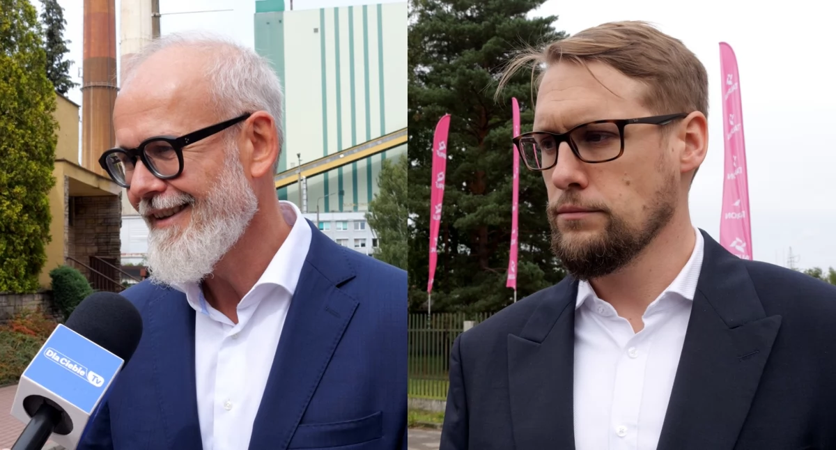 Na zdjęciu od lewej: Grzegorz Lot, prezes zarządu spółki TAURON Polska Energia S.A oraz Michał Orłowski, wiceprezes zarządu ds. zarządzania majątkiem i rozwoju