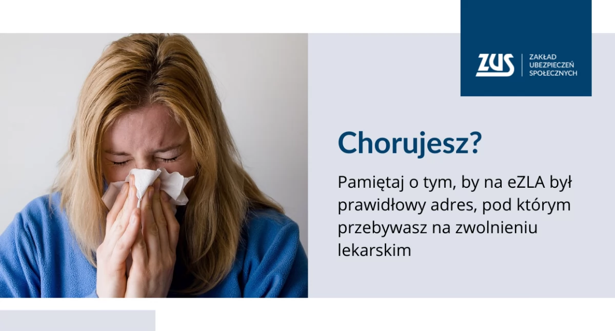 Życie miasta, informuje Chorujesz Pamiętaj prawidłowym adresie zwolnieniu lekarskim - zdjęcie, fotografia