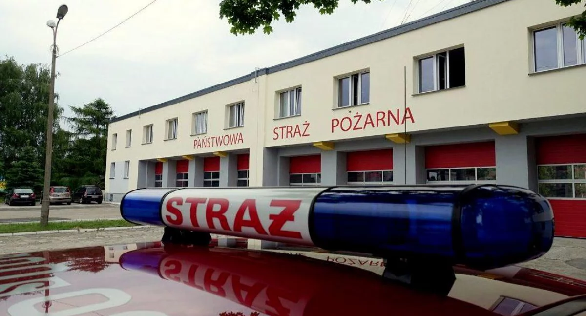 Pożary - Straż Pożarna, Pożar ulicy Słowackiego - zdjęcie, fotografia