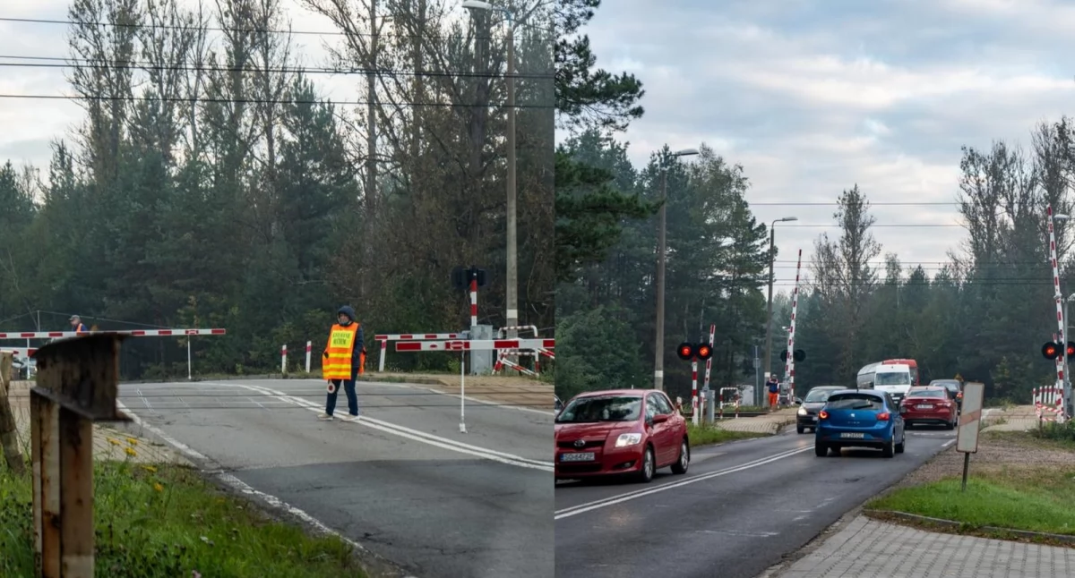 Drogi Jaworzno, Awaria rogatek przejeździe kolejowym odnosi zdarzenia - zdjęcie, fotografia