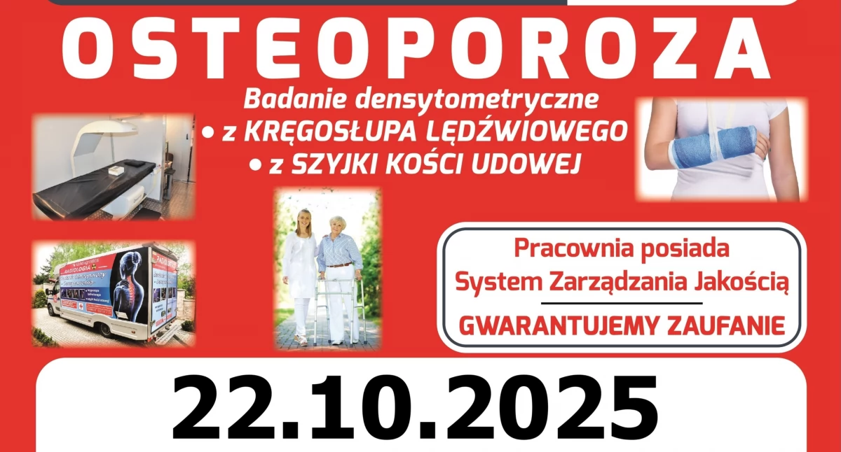 Zdrowie, Mobilna pracownia densytometryczna OSTEOBUS Jaworznie października - zdjęcie, fotografia
