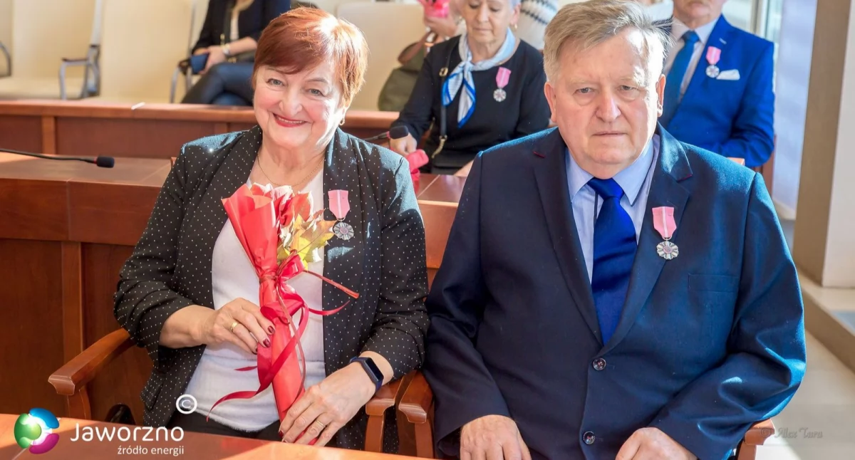 Ludzie, Jaworzna uhonorowane małżeństwa - zdjęcie, fotografia