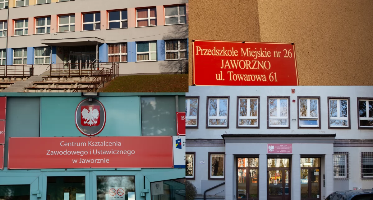 Na zdjęciu 4 z 11 placówek w Jaworznie, w których w tym roku szkolnym planowane są konkursy na dyrektorów.