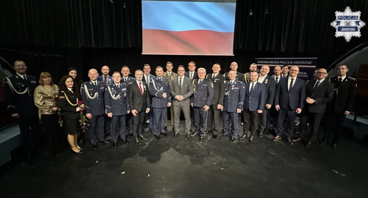 Zbiórka z okazji Święta Niepodległości Komendy Miejskiej Policji w Jaworznie. Fot. KMP Jaworzno