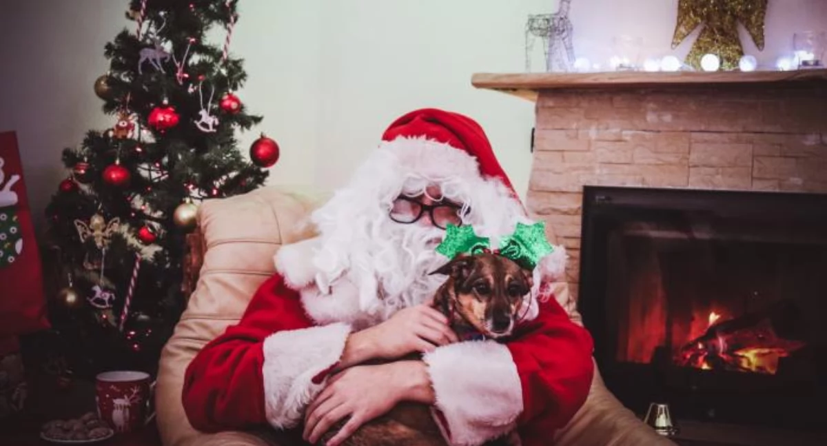 Życie miasta, Świąteczne spotkanie Mikołajem Byczynie grudnia - zdjęcie, fotografia