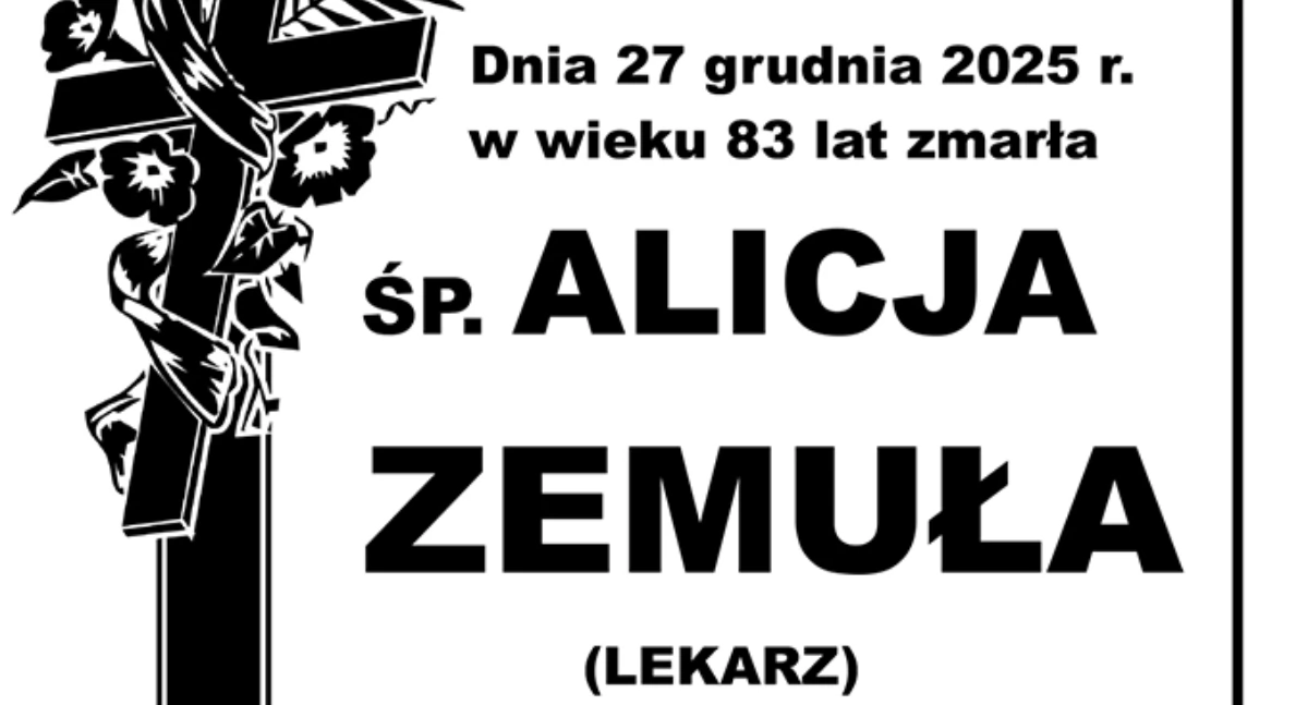Życie miasta, Odeszła Alicja Zemuła - zdjęcie, fotografia