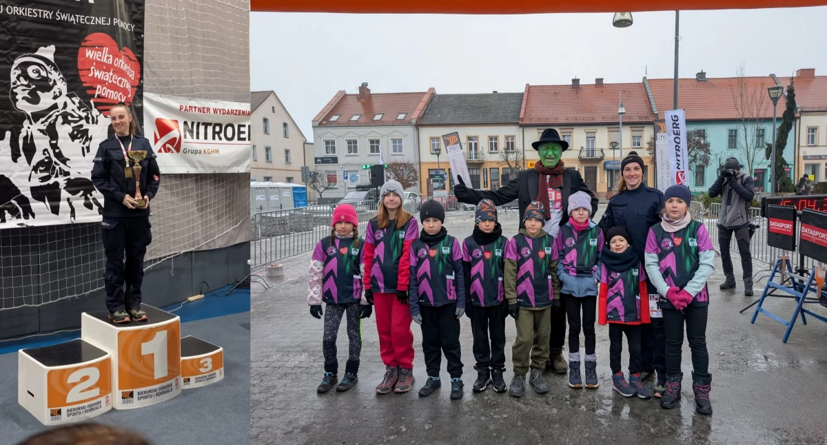 Sporty inne, Pierwsze miejsce Marty Głowacz Mocherek Jaworzno pobiegło WOŚP - zdjęcie, fotografia