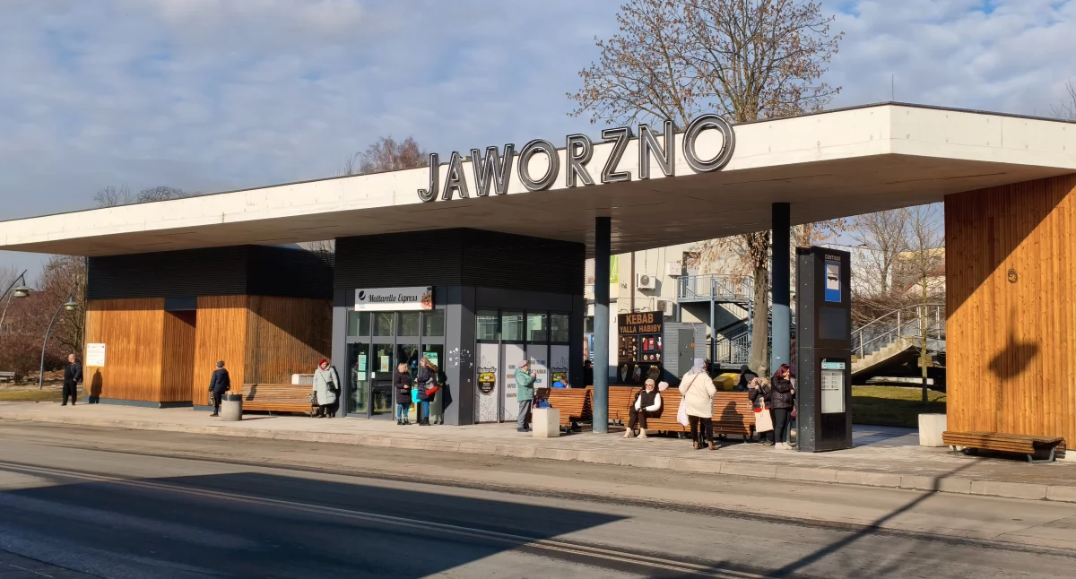 Przystanek w centrum Jaworzna 