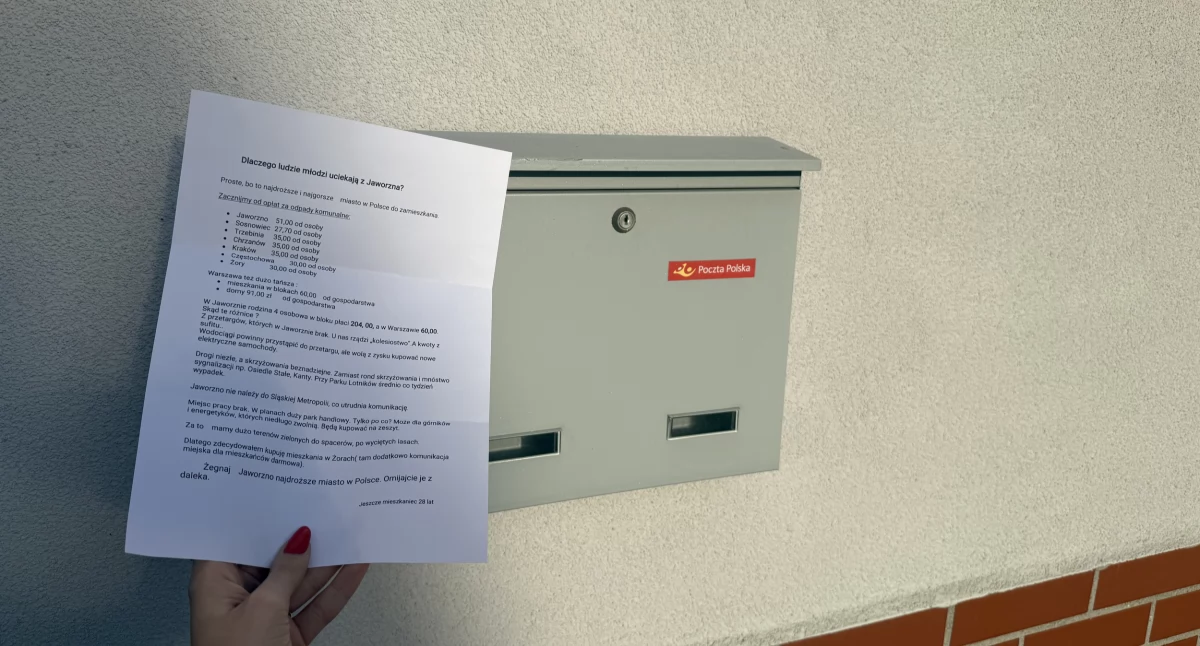 List nadesłany przez mieszkańca