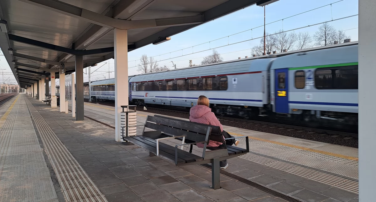 Modułowe poczekalnie miałyby zostać zamontowane pod zadaszeniami na peronach. Fot. Patrycja Koprzak